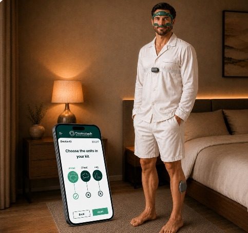 Dormotech companion app guiding sensor setup