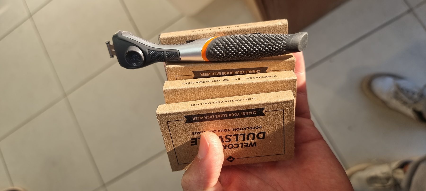 Dollar Shave Club recycled packaging